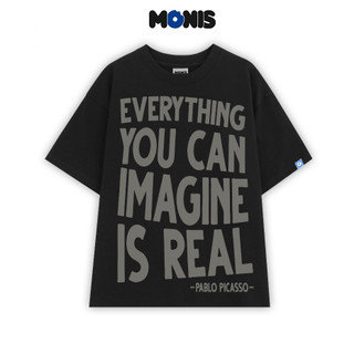 Áo thun unisex basic oversize pablo 100% cotton - monis chính hãng