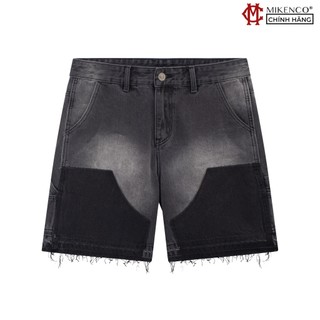 Quần short denim nam MIKENCO 	Flare Double Knees Short