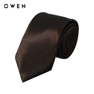 Owen - cà vạt cv232659 màu nâu chất liệu polyester