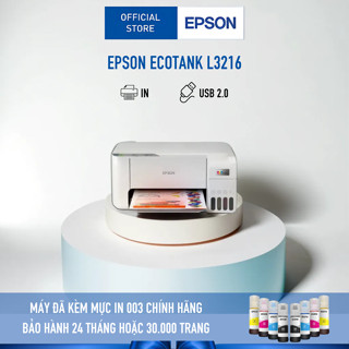 Máy In Phun Màu Đa Năng Epson EcoTank L3216 (Bao Gồm Bộ Mực Chính Hãng Đi Kèm)