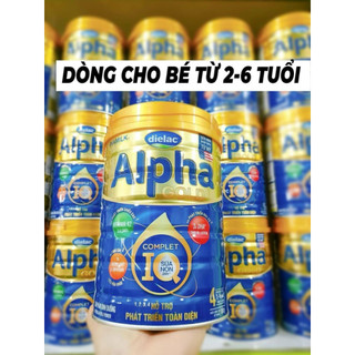 Sữa bột Vinamilk Dielac Alpha Gold 4 - Hộp thiếc 850g