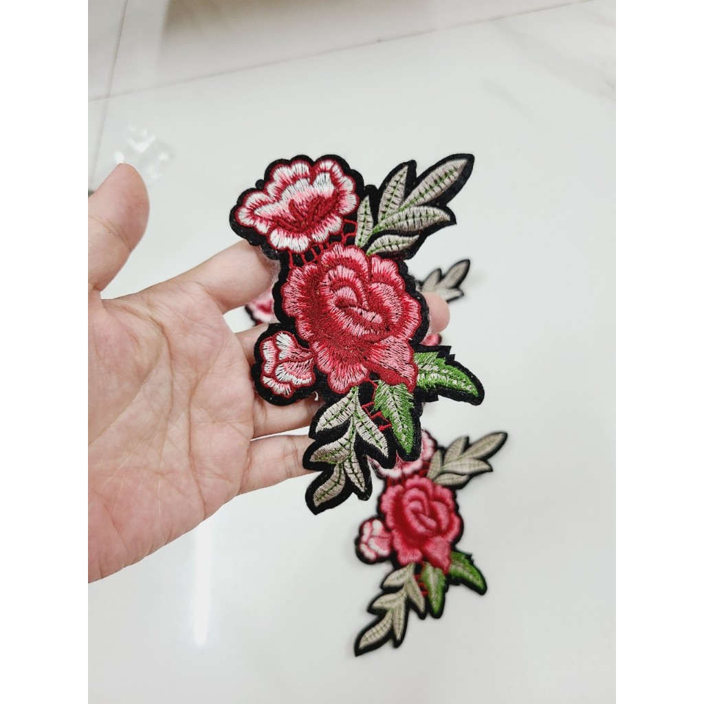 Hoa thêu may lên áo dài trang trí