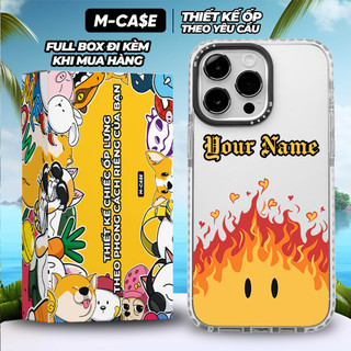 Ốp Lưng Điện Thoại iPhone Fire Element M CASE Chống Sốc Ố In Theo Yêu Cầu 11 12 13 14 15 Pro Max MCase Chính Hãng