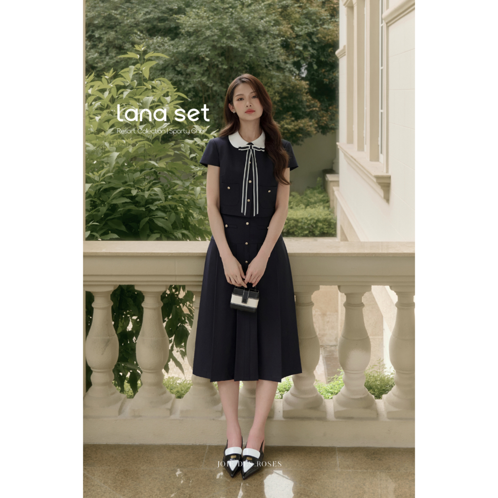 JOIE DES ROSES - Set áo và chân váy midi Lana Set