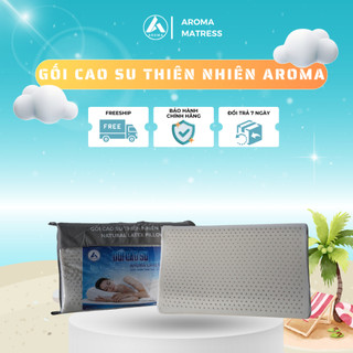 Gối Cao Su Aroma 40cm x 60cm - Lượn Sóng và Ovan - Giao Ngẫu Nhiên.