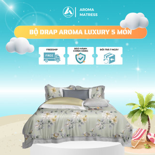 Bộ Drap Mền Microfiber Aroma Luxury, Bộ Drap 5 Món Có Mền