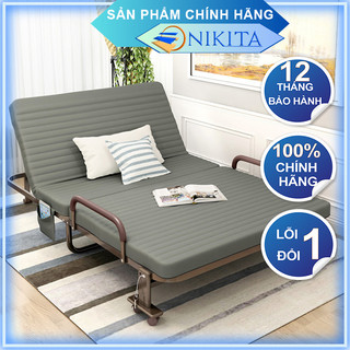Giường gấp gọn nâng đầu 5 cấp độ, kiểu dáng thanh lịch,nhiều kích thước [TẶNG] túi phủ chống bụi, chính hãng Nikita