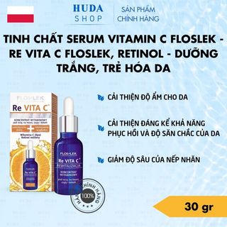 Tinh chất serum Vitamin C Floslek - Re Vita C Floslek, Retinol 30ml - Dưỡng trắng, trẻ hóa da - Huda shop