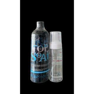 Top soap vệ sinh hình xăm kèm bình tạo bọt chai 500ml
