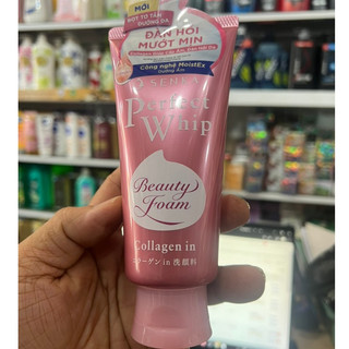 Sữa rửa mặt Collagen Senka Perfect Whip 120g