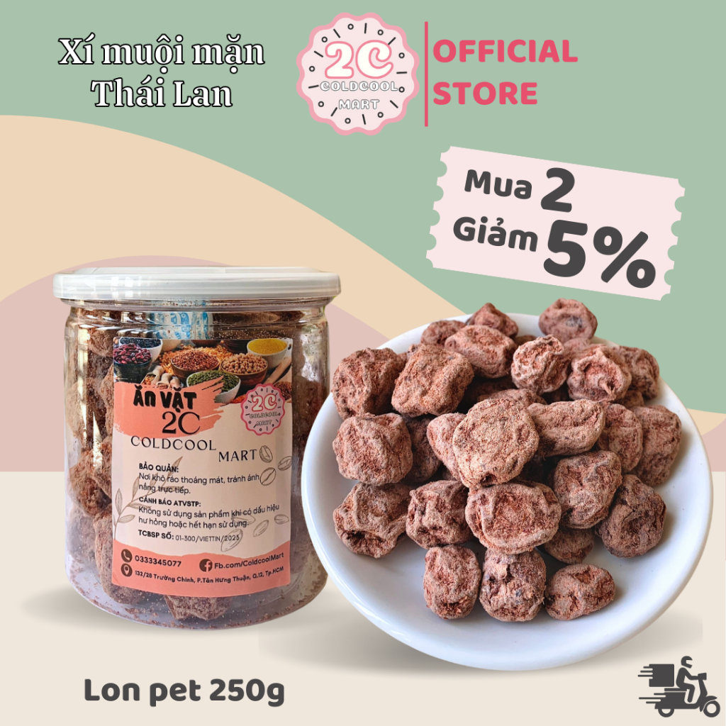 Xí Muội Mặn Thái Lan 250g 2C Mart
