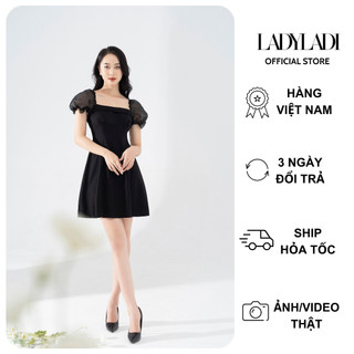 Đầm cúp ngực phối tay bồng DA061