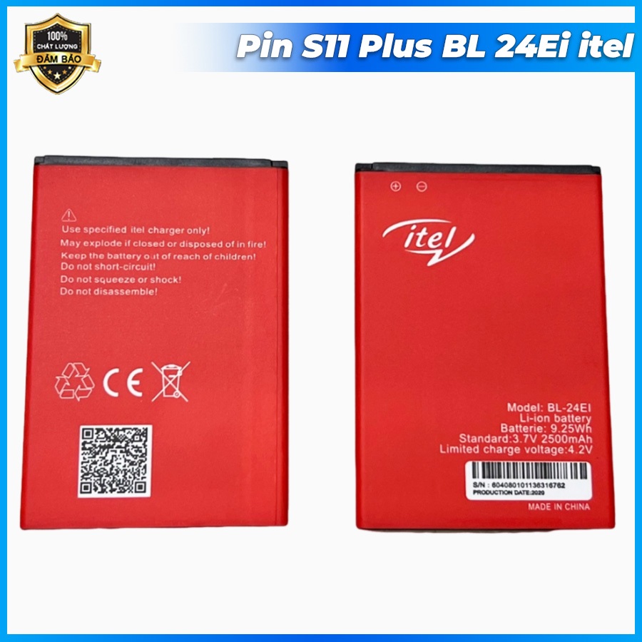 Pin S11 Plus BL 24Ei itel,sẵn tại shop