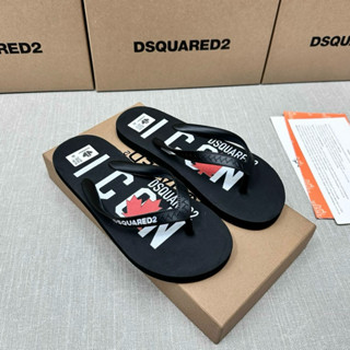 [GIÁ XƯỞNG] Dép Tông Nam DSQ Chữ ICON Họa Tiết Lá Phong Cao Cấp Hot Hè 2024, Dép Xỏ Ngón Nam Nữ Dsquared2 Mới Về