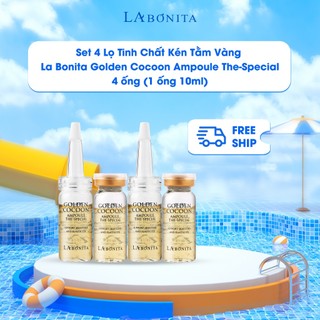 Set 4 Lọ Tinh Chất Kén Tằm Vàng La Bonita Golden Cocoon Ampoule The-Special