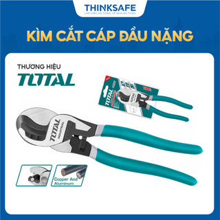 Kìm cắt cáp đầu nặng total tht115102 kềm cắt cáp 10 inch, thép carbon 55c, đen bóng chính hãng - thinksafe