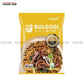 Lốc 5 gói Mì ăn liền 80gr các vị Topokki, tương Jjajang, Bulgogi