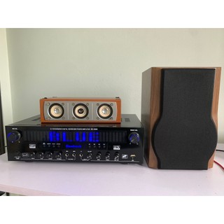 Amply bluetooth gunssi sunbuck sr- 3800, có kết nối cổng quang và loa sub