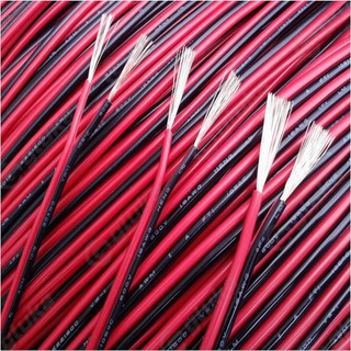 Cuộn 100m Dây Điện Đôi AWG Đỏ Đen Lõi 0.2mm