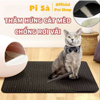 Thảm hứng cát mèo tránh rơi vãi | Thảm lót chống văng cát cho nhà khay vệ sinh mèo sạch sẽ dễ dàng sử dụng