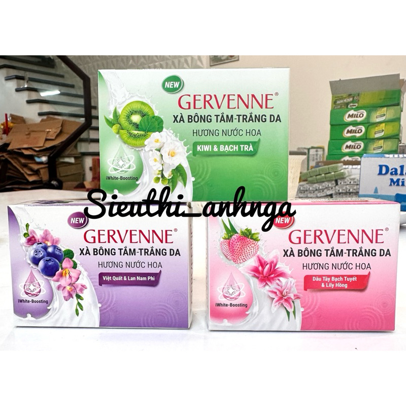 Gervenne - Xà bông tắm trắng da gervenne 90g