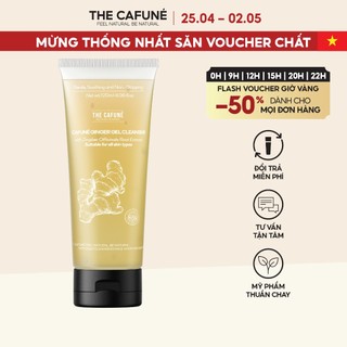 Sữa rửa mặt Cafuné chiết xuất gừng và niacinamide thích hợp cho da thường, da mụn, giảm dầu nhờn, sạch thoáng 120ml