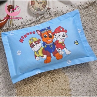 Gối trẻ em, gối cho bé đi học, Vỏ gối cotton mềm mịn thoáng mát hình thú ngộ nghĩnh đáng yêu có ruột gối đi kèm