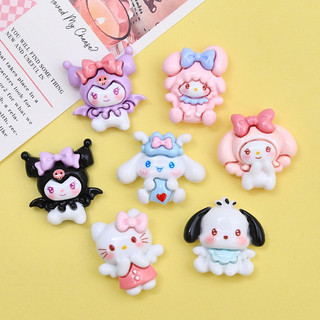 Charm DIY trang trí điện thoại, toploader, gương, kẹp tóc hoạt hình Sanrio Kuromi Melody Cinnamoroll Kitty Pochacco