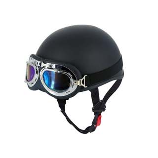 Mũ bảo hiểm trơn 1/2, nón bảo hiểm nửa đầu màu sơn trơn kính phi công, giá rẻ nhiều màu nam nữ siêu cute