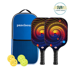 (Panelsound) Bộ 2 vợt pickleball kèm túi và 4 bóng chính hãng vợt pickleball sợi thủy tinh cao cấp tiêu chuẩn USAPA
