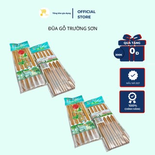Đũa Gắp Thức Ăn, Đũa Ăn Cơm, Tiệc, Đũa Gỗ Trường Sơn Mta-Mart Mẫu Đẹp, Bền Chắc, An Toàn Khi Dùng