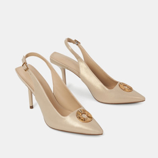 Giày Cao Gót Nữ 9cm Thời Trang JUNO Slingback Phối Khoá Trang Trí CG09164