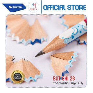 [HỘP 10 CÂY] Bút chì gỗ Thiên Long Điểm 10 2B TP-GP009/DO (Hàng Chính Hãng)