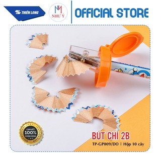 [HỘP 10 CÂY] Bút chì gỗ Thiên Long Điểm 10 2B TP-GP009/DO (Hàng Chính Hãng)