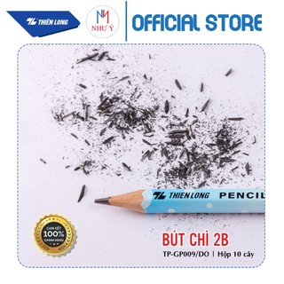 [HỘP 10 CÂY] Bút chì gỗ Thiên Long Điểm 10 2B TP-GP009/DO (Hàng Chính Hãng)