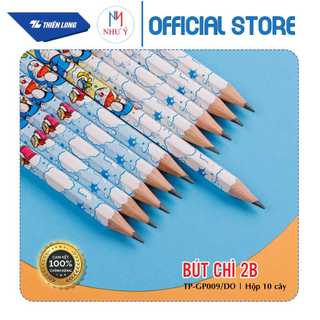 [HỘP 10 CÂY] Bút chì gỗ Thiên Long Điểm 10 2B TP-GP009/DO (Hàng Chính Hãng)