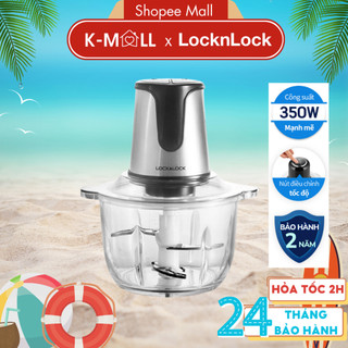 Máy xay thịt LocknLock  2L EJM171 4 lưỡi dao, cối thủy tinh cao cấp, 2 cấp độ xay - K-MALL
