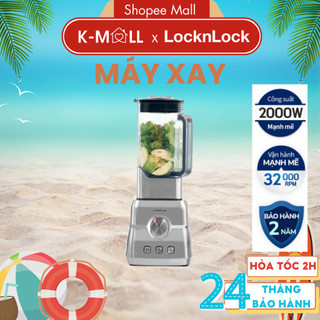 Máy xay sinh tố locknlock 2l ejm476slv , 3 chế độ cài sẵn nhồi, nghiền đá và xay tốc độ cao - k-mall