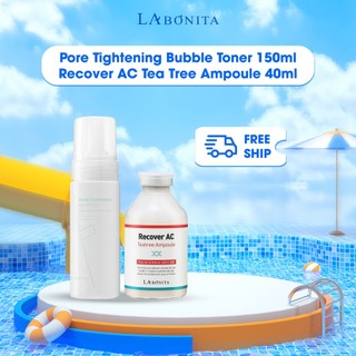 Combo Pore Tightening Bubble Toner 150ml  + Recover AC Tea Tree Ampoule 40ml