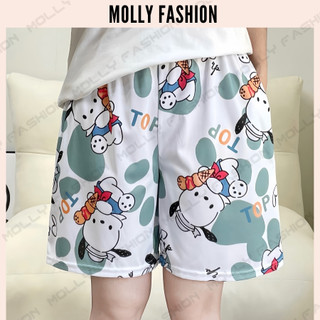 Quần Short hoạt hình Unisex CREAM DOG ❤️ Quần đùi nam nữ mặc nhà Freesize 38-65kg Molly Fashion