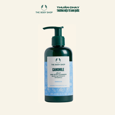 [HSD 7/2028] Sữa Rửa Mặt Dạng Gel 2 Trong 1 Hoa Cúc La Mã Camomile Jelly One-Step Cleanser 245ML The Body Shop