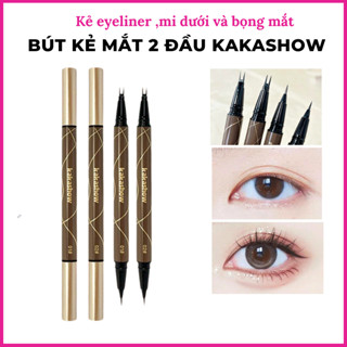  Bút kẻ eyeliner kẻ mi dưới đa năng 2 đầu Kakashow bền màu lâu trôi 
