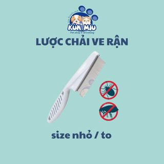Lược chải ve rận cỡ nhỏ cho chó mèo Kún Miu