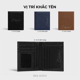 Ví da DOLANTO BRAND® Basic Saffiano Wallet