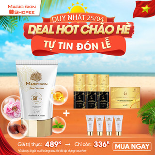 Kem chống nắng thảo dược Magic Skin Royal Sunblock Cream SPF 50+ dung tích 50ml Mã 184
