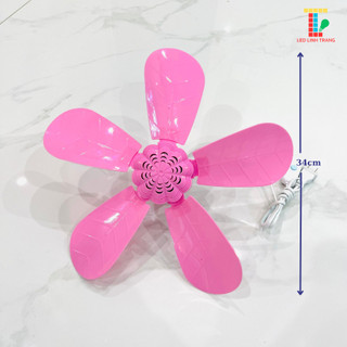 Quạt treo mùng mini 5 cánh sải cánh 34cm