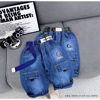 Quần Ngố Jean Bé Trai size đại 18-30kg Chất đẹp co dãn/ Quần bò ngố bé trai