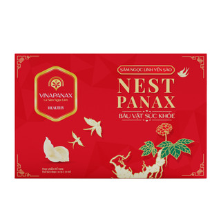Vỏ hộp quà tặng cao cấp 10 hũ Sâm Ngọc Linh Yến sào Khánh Hòa có nam châm và quai xách (hũ 70ml)