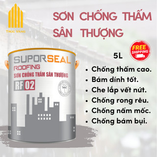 Sơn chống thấm sân thượng Suporseal Roofing RF02 bảo vệ ngôi nhà hoàn hảo - Dung tích 3,5L.
