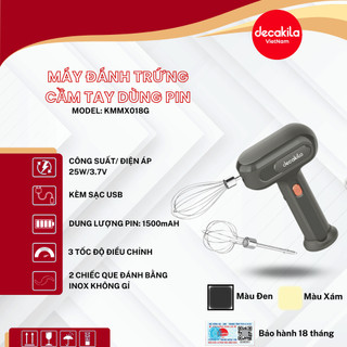 Máy đánh trứng cầm tay dùng pin DECAKILA (KMMX018G)